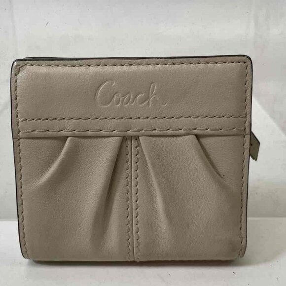 Coach Pleated  Leather Mini Wallet - Picture 1 of 8